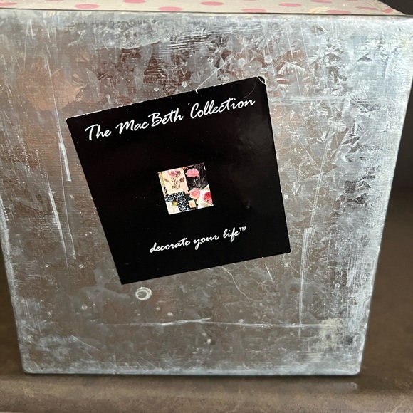 BABY Metal Bin Pink & Green Dot Macbeth Collection by Margaret Josephs - Picture 4 of 4